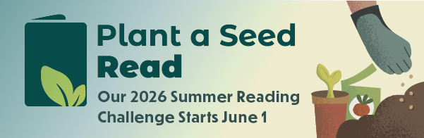 A gardening scene with a planter, seeds, and someone sowing seeds