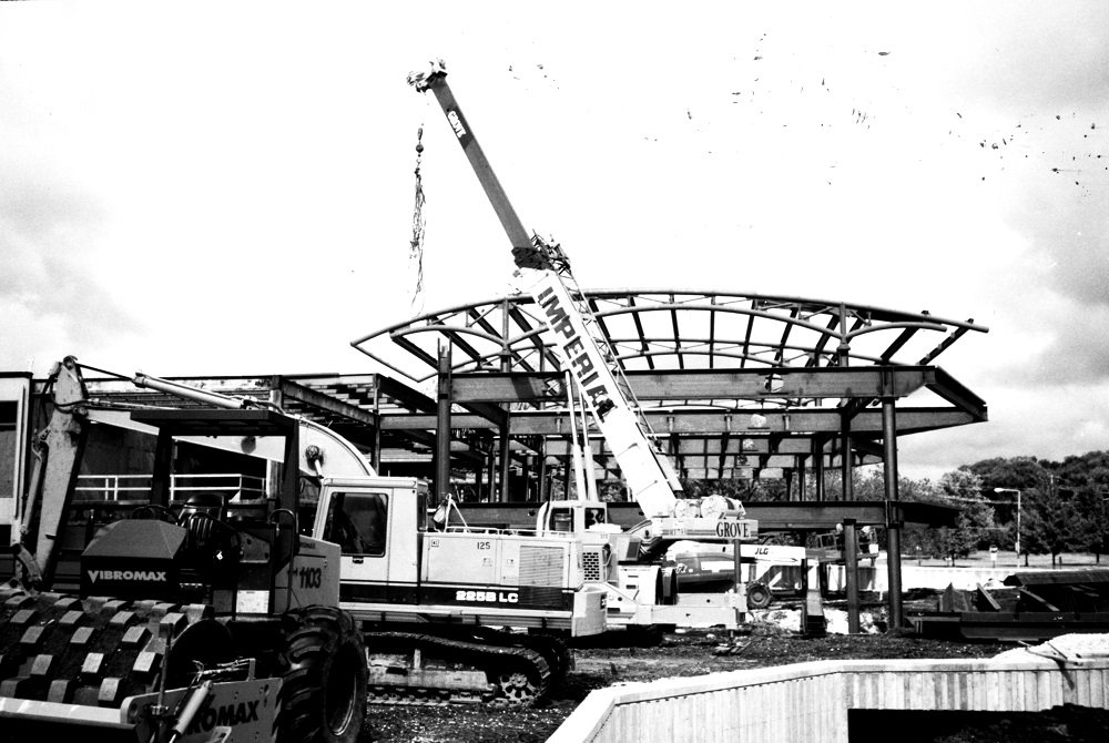 Photo of the construction to add the third floor