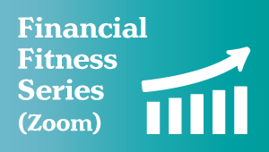 Financial fitness series with a bar graph going upward